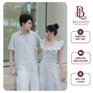 Set Đôi Beloved Kẻ Sọc Nhẹ Nhàng Sang Trọng